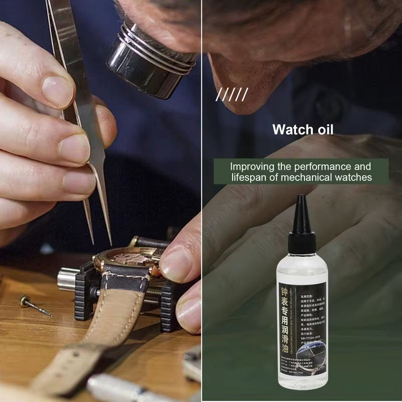 Lubricant Oil for Watches 10Ml/50Ml Professional Clock Oil Waterproof Synthetic Oil Maintenance Watchmaker Tool Repair Tools