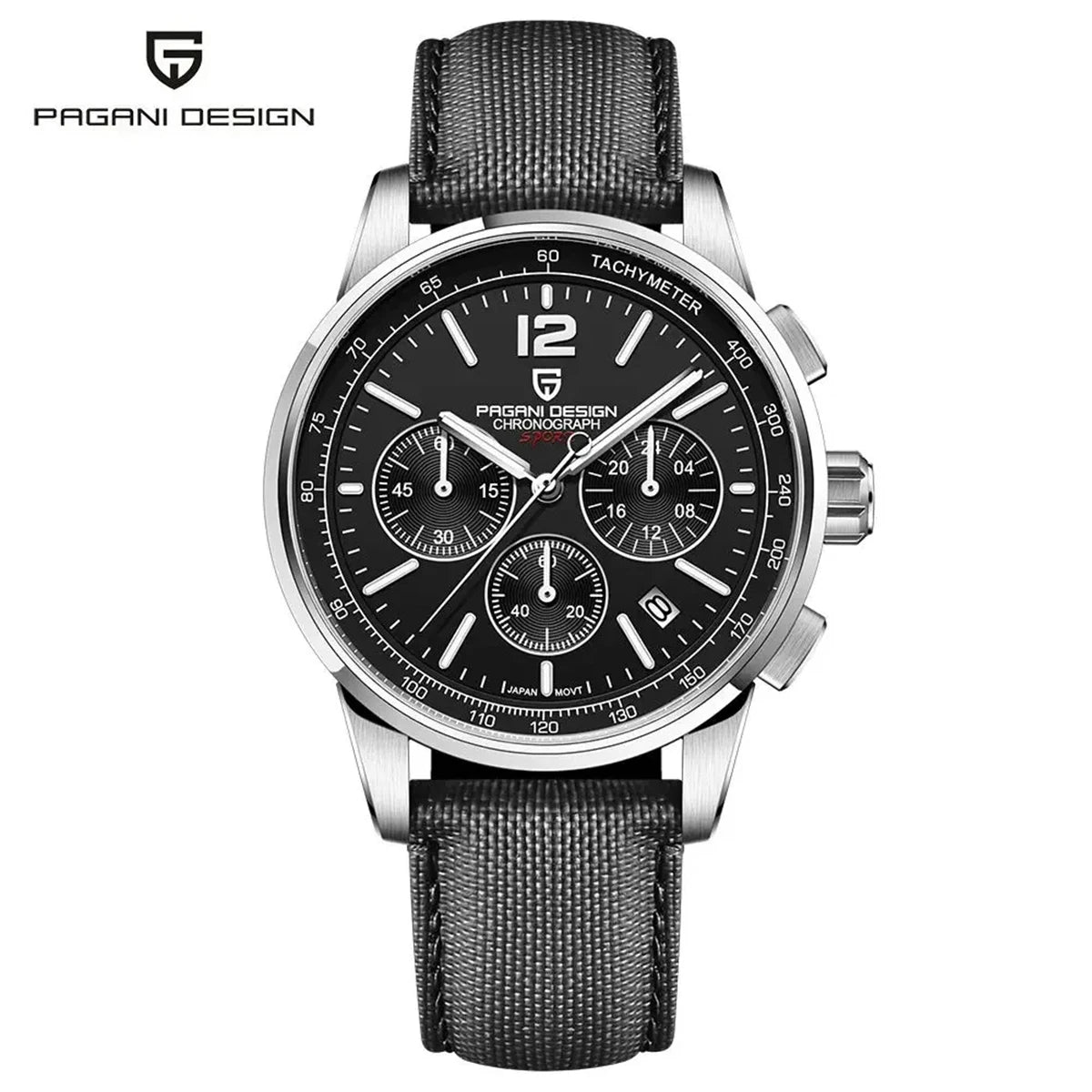 2024 New Fashionable Luxury Casual Men'S Quartz Watch VK63 100M Waterproof Sapphire Glass Stainless Steel Watch