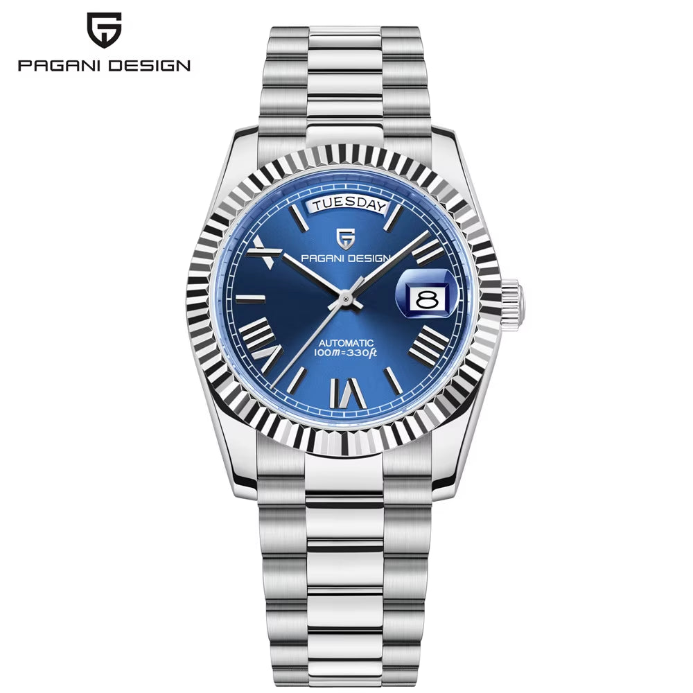 2025 New Men'S Watches Mechanical Top Brand Luxury Automatic Watch for Men AR Sapphire Glass Calendar Wrist Watch