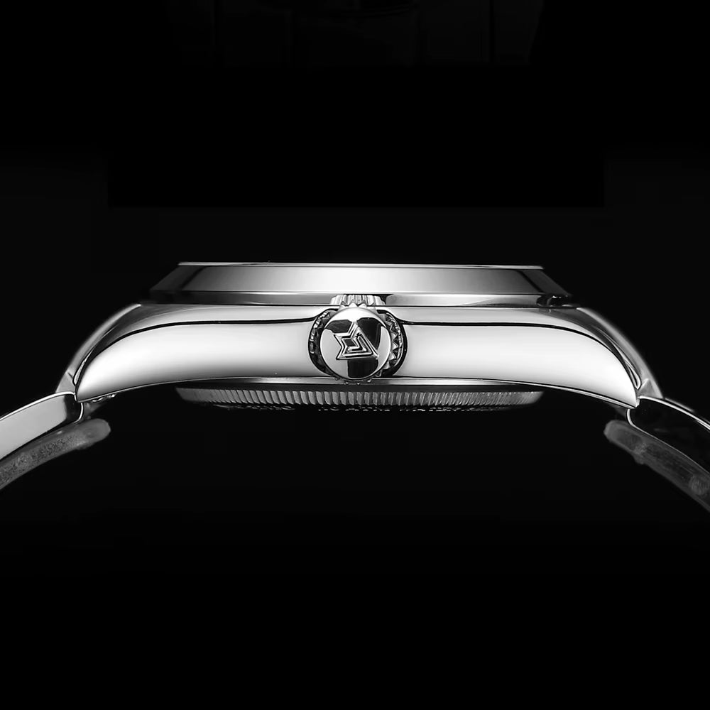 36MM New NH35 Men Mechanical Watch AR Sapphire Glass BGW9 Blue Luminous Automatic Watch for Men 100M Waterproof Watches