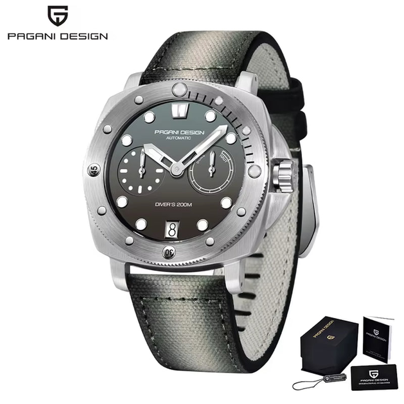 2023  New Fashion and High-End Men Mechanical Wristwatch Stainless Steel Sapphire Glass 20Bar Waterproof Men Watch