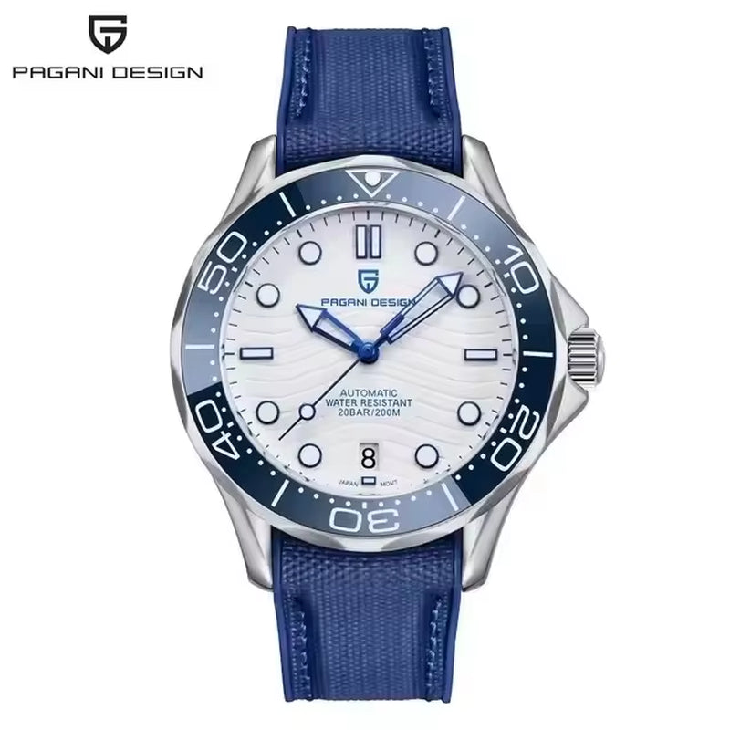 Luminous Ceramic Bezel Japan Movt Watch Sapphire Luxury All Steel Watch for Men Automatic Date Mechanical Clock