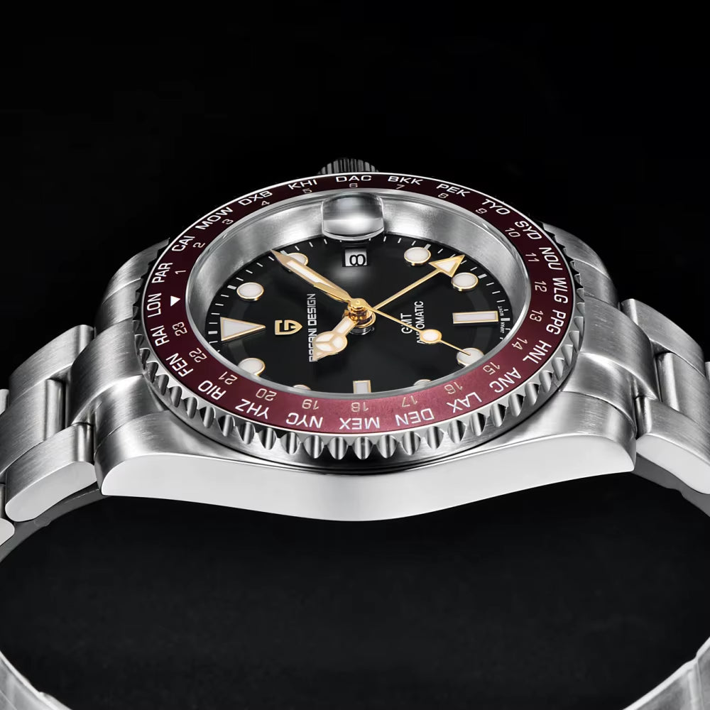 2024 NEW 40MM NH34 GMT Men'S Automatic Mechanical Watch Stainless Steel Luminous Waterproof Sapphire Men Watches