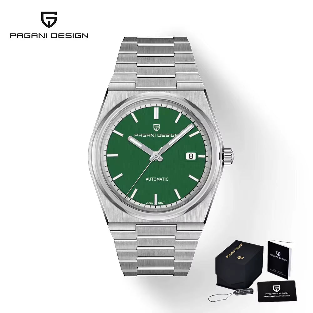 Pagani Design 2024 New NH35 Fashion Men'S Automatic Mechanical Watch Luxury Sapphire AR Coating Stainless Steel Waterproof 10 Ba