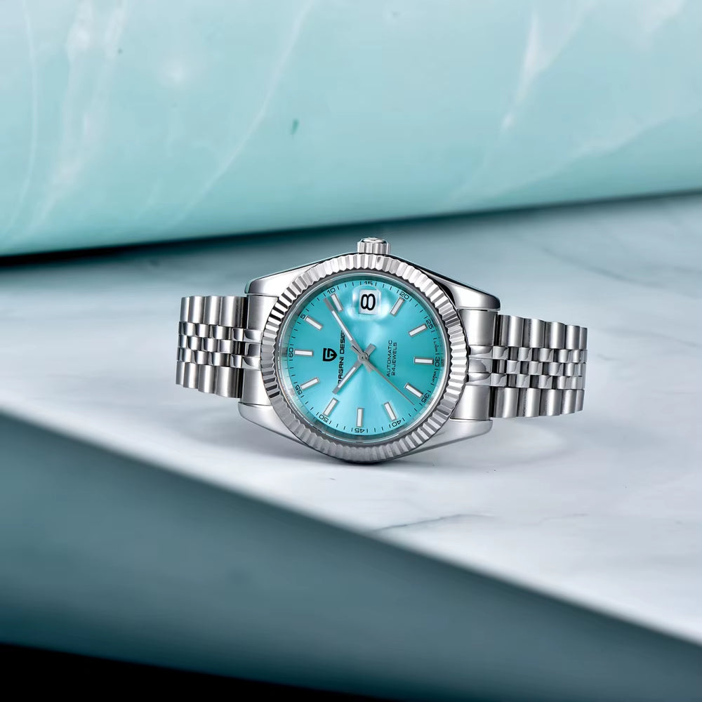 40MM Men Mechanical Watch Top Luxury Japan Movement Automatic Watch Sport Stainless Steel Waterproof Men Watches