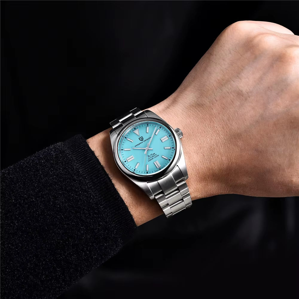 2023  New 39Mm Men'S Mechanical Watches NH35 Automatic Watch Sapphire Stainless Steel 20Bar Waterproof Reloj Hombre
