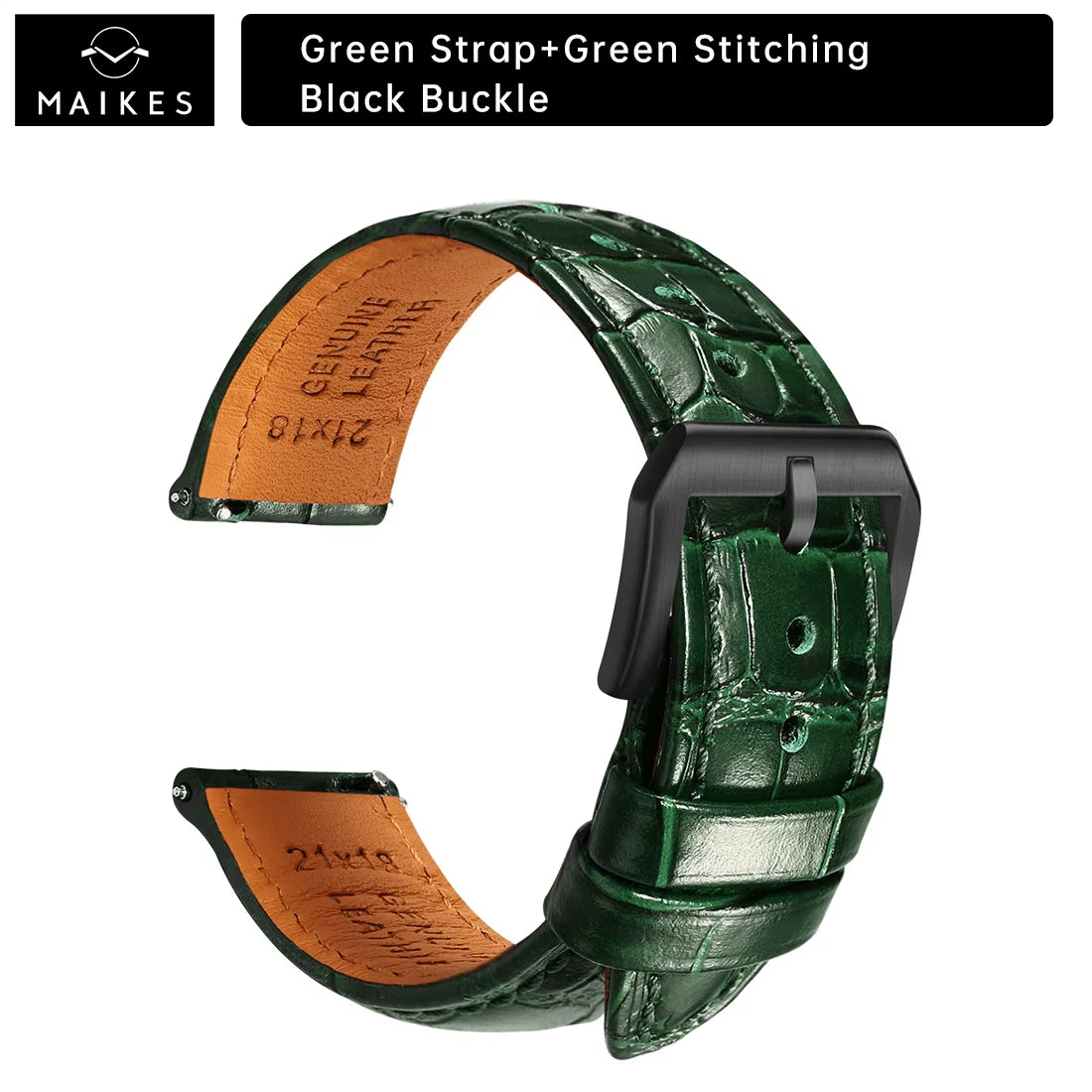 Maikes Luxury Leather Watch Strap 20Mm 21Mm 22Mm Accessories Watchbands Braceletes for Rolex Breitling Omega Watch Band