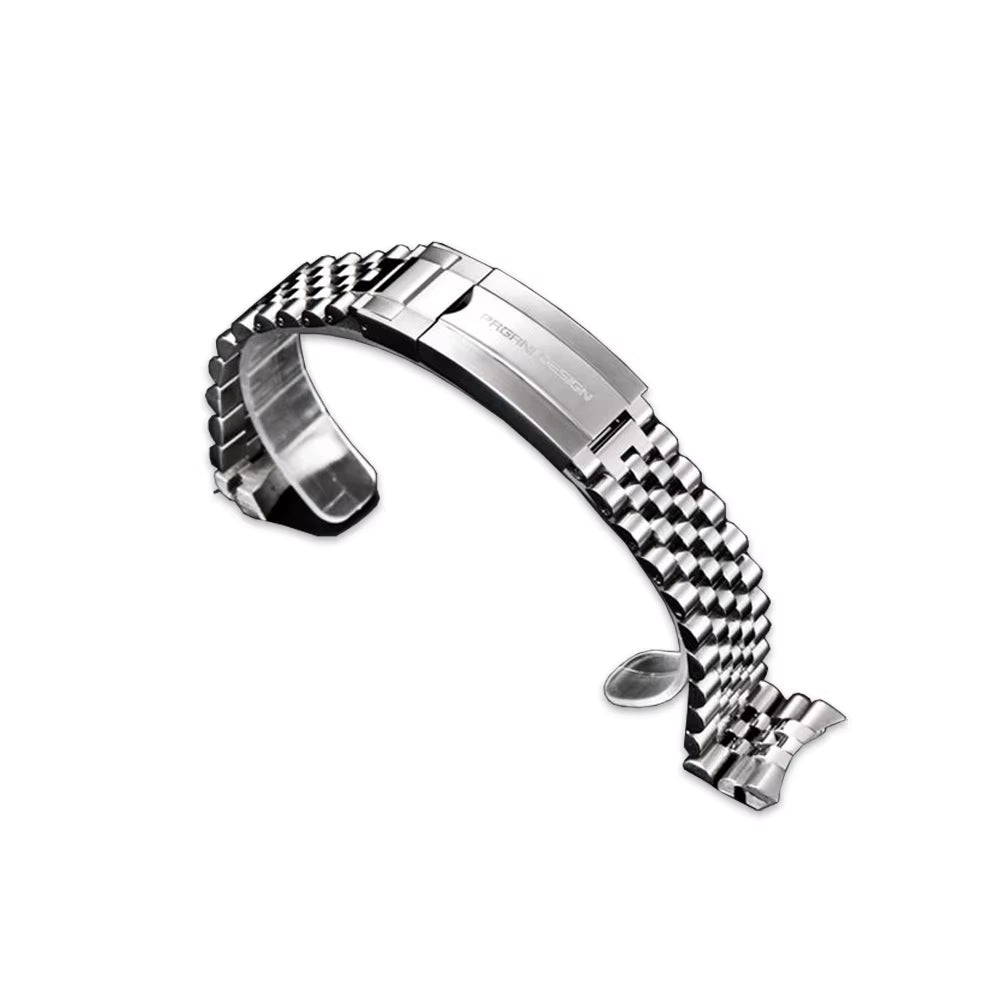 PAGANI DESIGN Original for PD1661,PD1662.PD1651 Watch 316L Stainless Steel Band Strap Jubilee Bracelet Width 20MM, Length 220MM