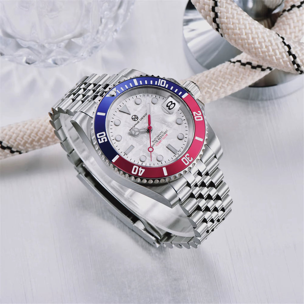 2025 New (PAGRNE)  Automatic Mechanical Watch Luxury Sports Stainless Steel Waterproof Watch NH35 Sapphire Clock