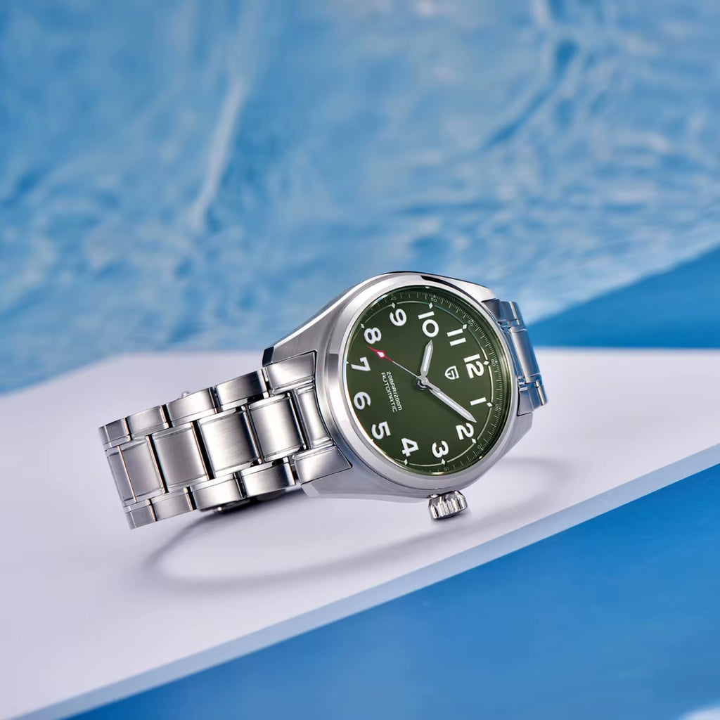 2024 New 38MM PAGANI Design Top Brand Men'S Pilot Automatic Mechanical Watches Nh35A Sapphire Waterproof 200M Relogio Masculino