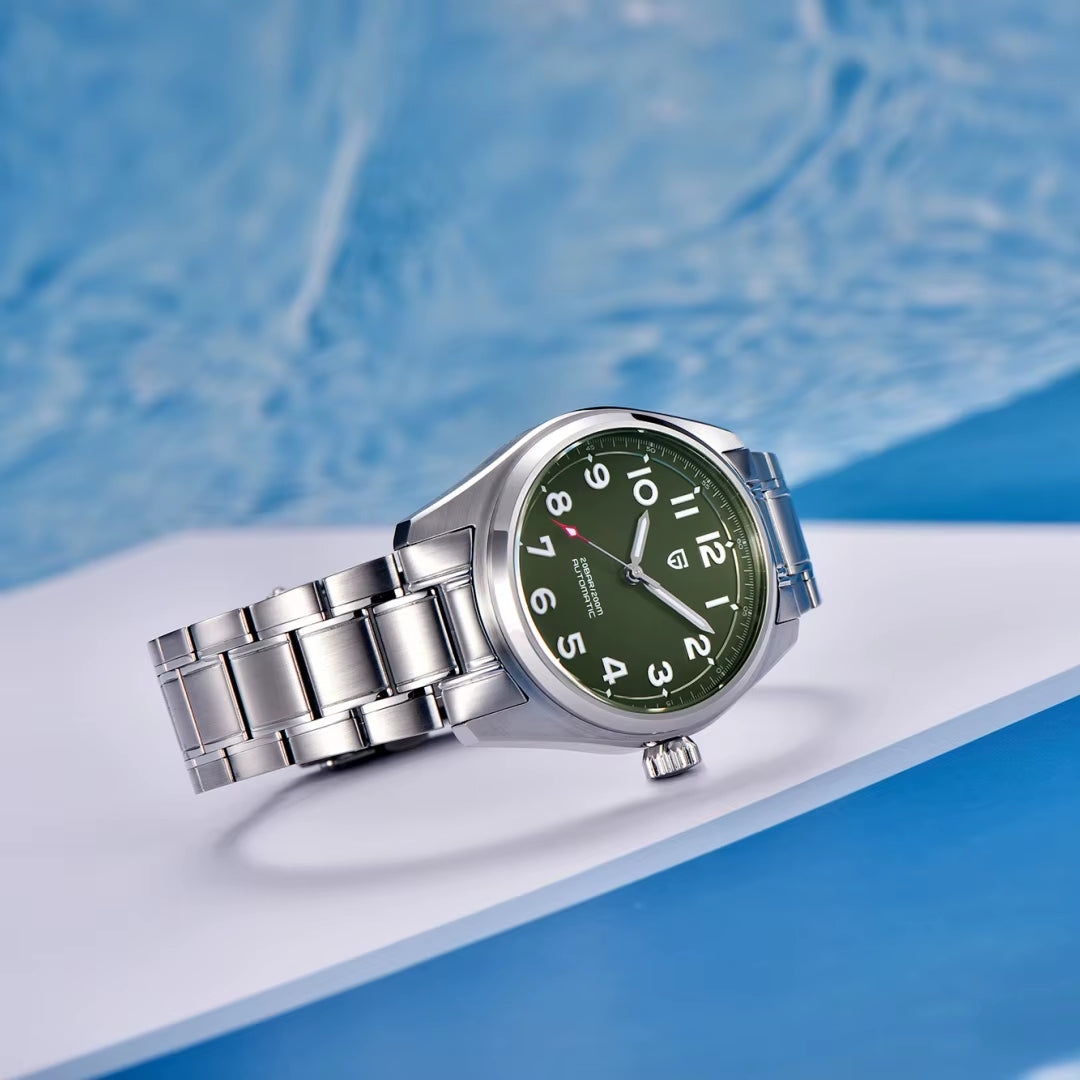 2024 New 38MM PAGANI Design Top Brand Men'S Pilot Automatic Mechanical Watches Nh35A Sapphire Waterproof 200M Relogio Masculino