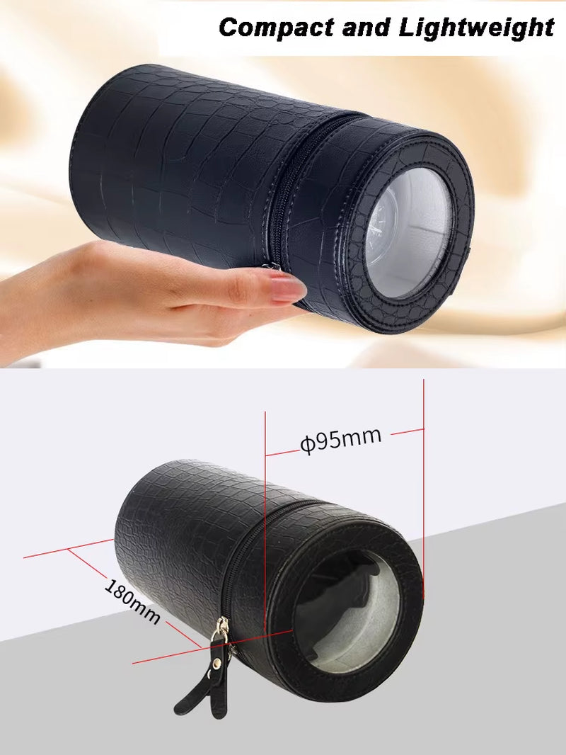 Portable Automatic Watch Winder PU Leather Box for Travel Watch Winder Storage Box Mabuchi Motor