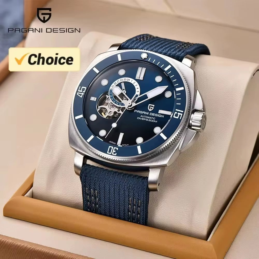 Men'S Watches 2025 New Mechanical Automatic Watch for Men 200M Diving Top Brand Luxury Wristwatch Stainless Steel