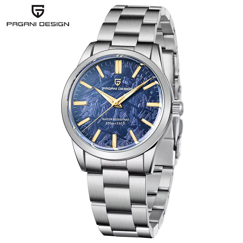 40MM Men Quartz Watches TMI VH31 Luxury Business Top Sapphire 316L Stainless Steel 100M Waterproof Watch for Men