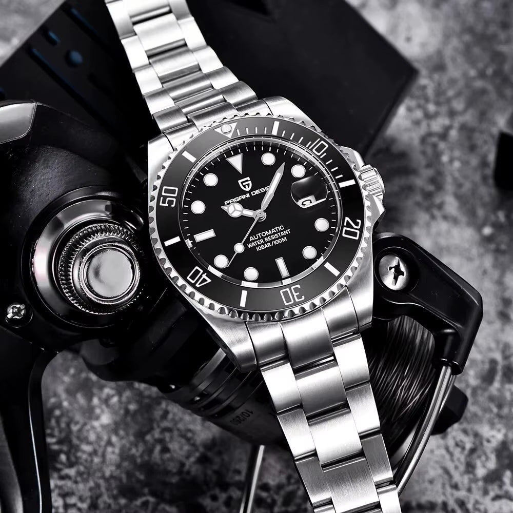 2025 New Men'S Watches Top Brand Luxury Business Wristwatch Men Mechanical Automatic Watch for Men Diver PD1639